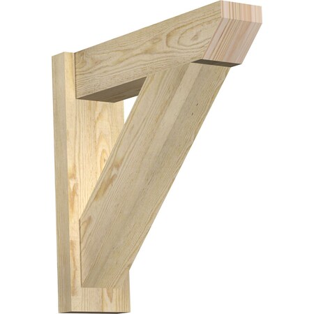 Ekena Millwork Traditional Slat Rough Sawn Outlooker, Douglas Fir, 6"W x 22"D x 22"H OUT06X22X22TRA06RDF